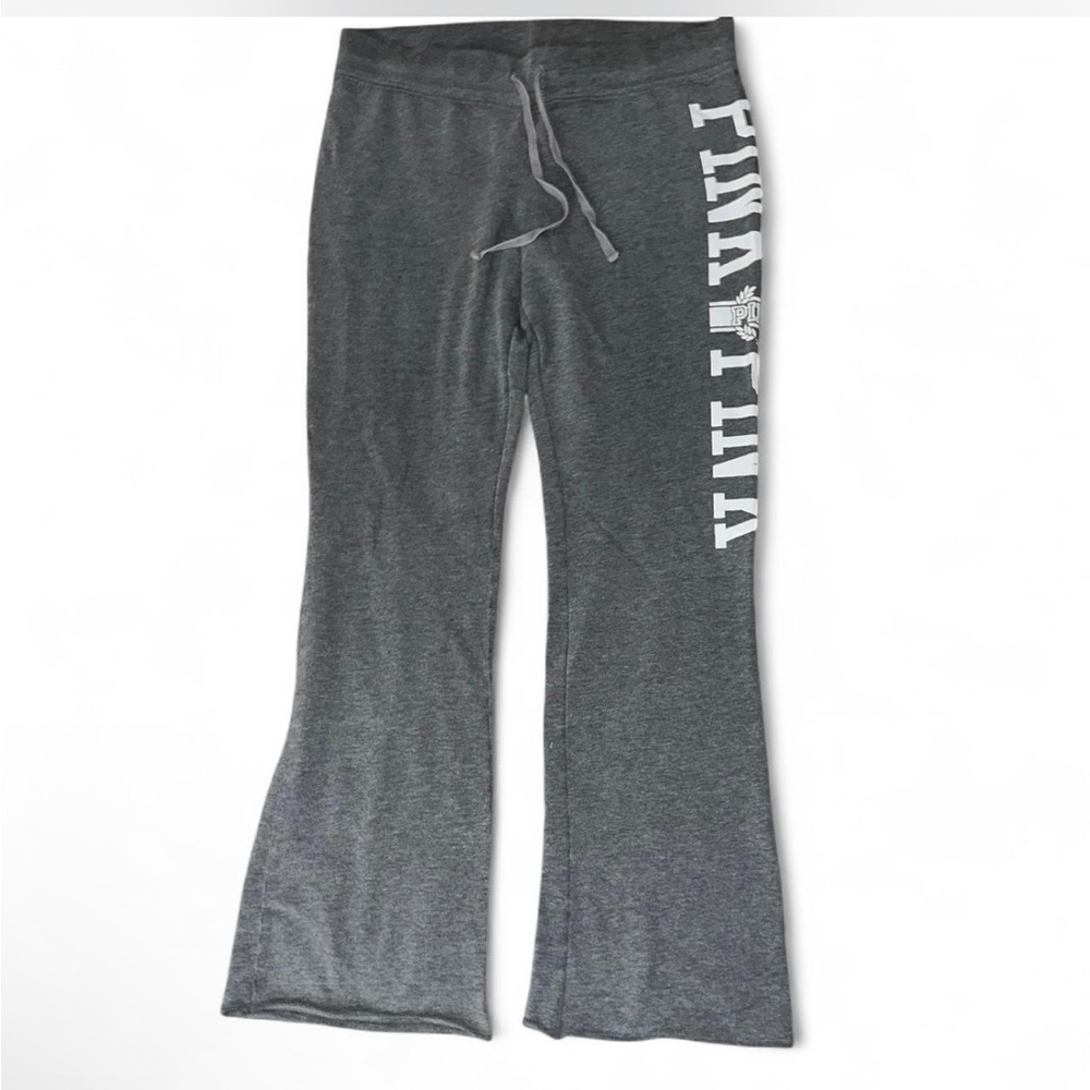 Victoria's Secret Gray Wide Leg Pants with Drawstring